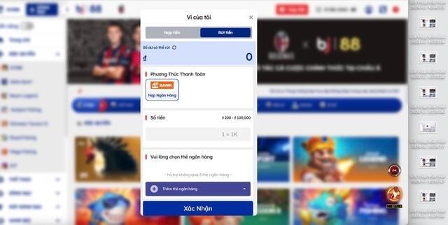 Bước 2 Điền thông tin rút tiền được yêu cầu