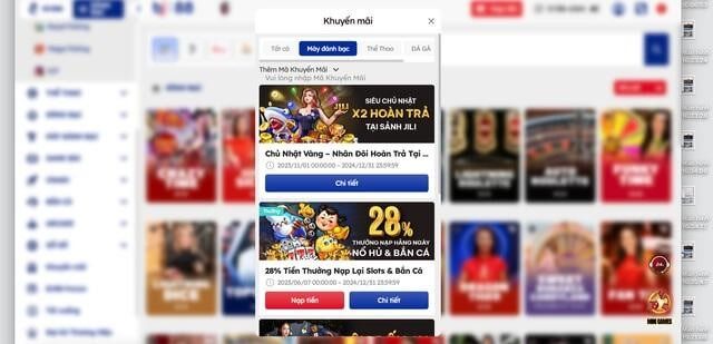 Khuyến mãi máy đánh bạc dành cho tất cả người chơi tham gia